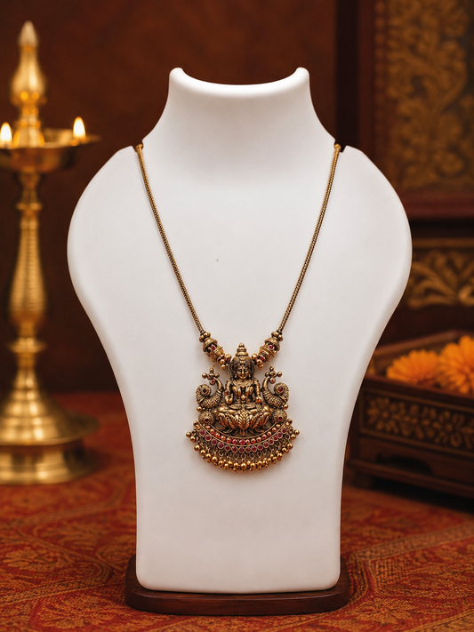 Antique Lakshmi Pendent Chain - SRIDHYA Jewellers