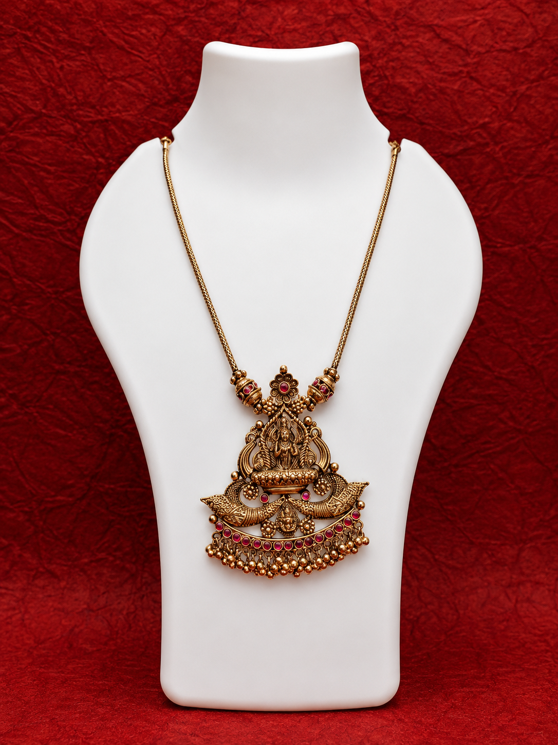 Antique Sree Rama Pendant Chain - SRIDHYA Jewellers